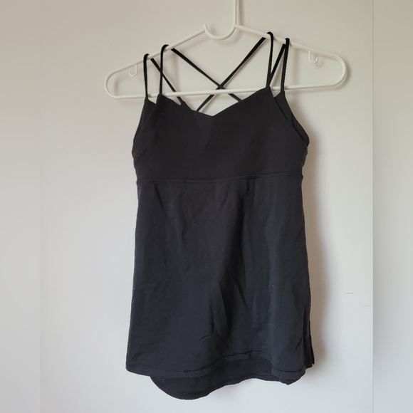 Ivivva by Lululemon kids line black tank top exercise workout top 14 - Picture 1 of 5